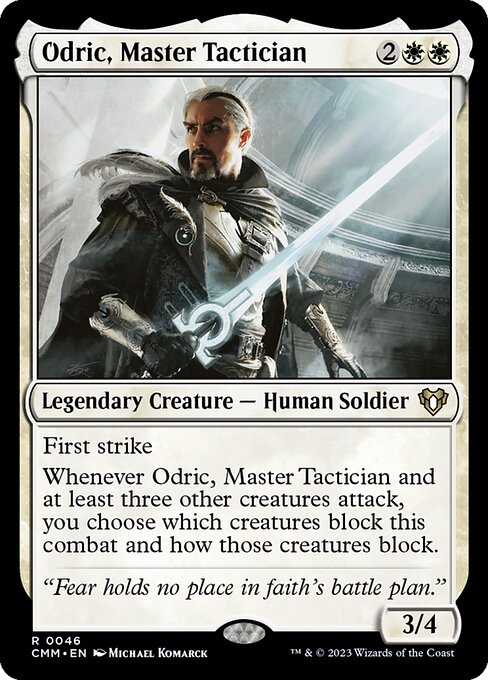 Commander Masters - 46 - Odric, Master Tactician - Rare - W - Foil