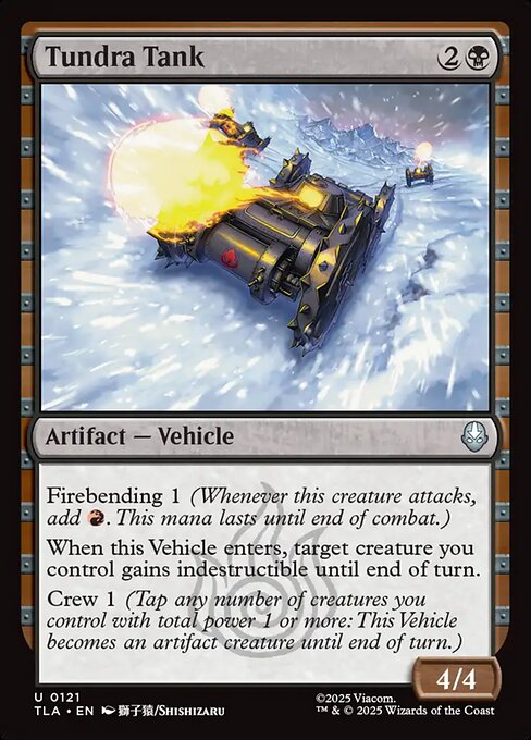 Avatar: The Last Airbender - 121 - Tundra Tank - Uncommon - B - Non-foil