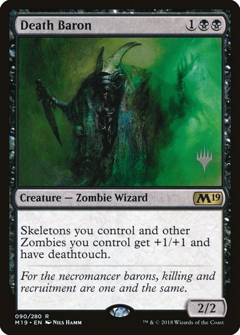 Core Set 2019 Promos - 90p - Death Baron - Rare - B - Foil - Promo