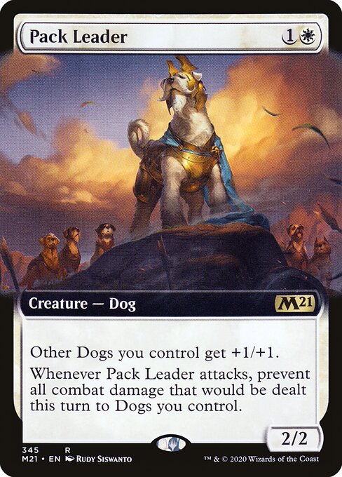 Core Set 2021 - 345 - Pack Leader - Rare - W - Foil