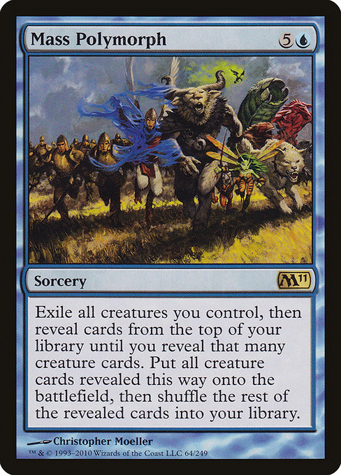Magic 2011 - 64 - Mass Polymorph - Rare - U - Non-foil