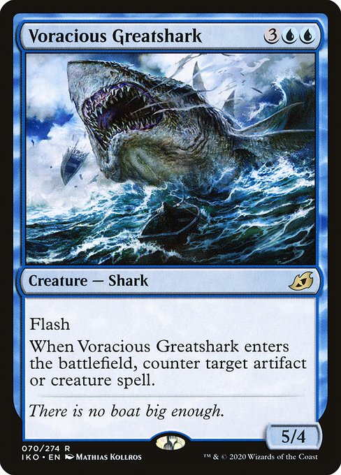 Ikoria: Lair of Behemoths - 70 - Voracious Greatshark - Rare - U - Non-foil