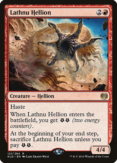 Kaladesh - 121 - Lathnu Hellion - Rare - R - Non-foil