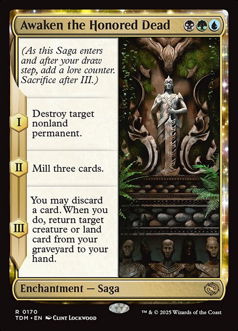 Tarkir: Dragonstorm - 170 - Awaken the Honored Dead - Rare - Multi - Non-foil