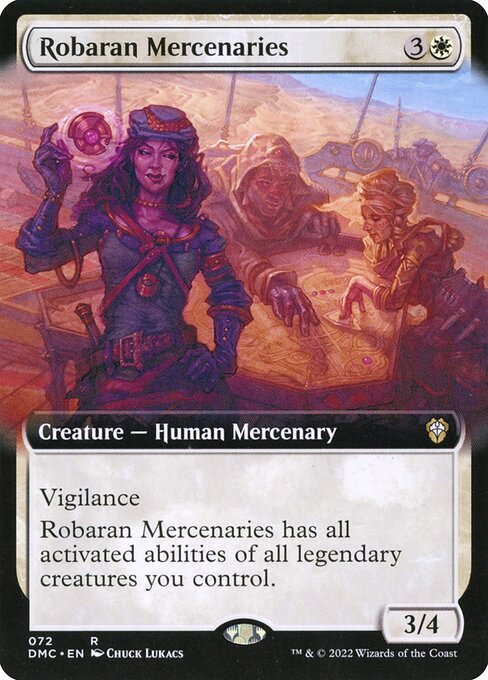 Dominaria United Commander - 72 - Robaran Mercenaries - Rare - W - Foil