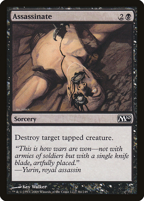Magic 2010 - 84 - Assassinate - Common - B - Non-foil