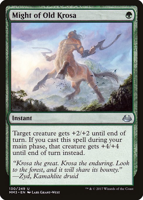 Modern Masters 2017 - 130 - Might of Old Krosa - Uncommon - G - Non-foil