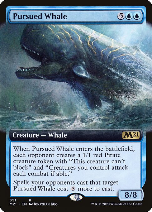 Core Set 2021 - 351 - Pursued Whale - Rare - U - Non-foil