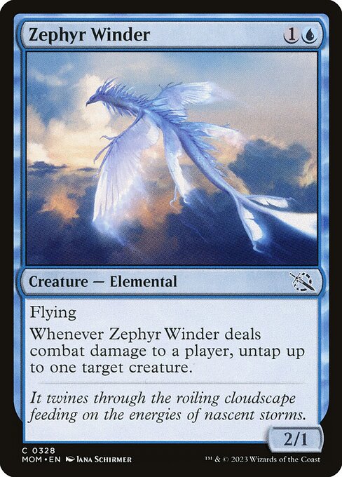 March of the Machine - 328 - Zephyr Winder - Common - U - Foil