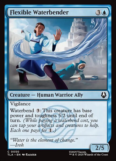 Avatar: The Last Airbender - 50 - Flexible Waterbender - Common - U - Non-foil
