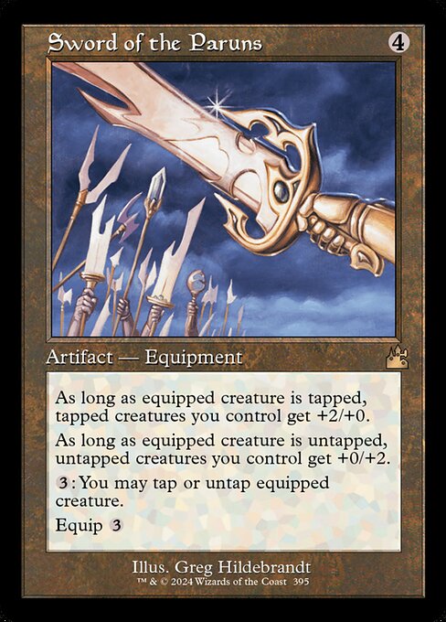 Ravnica Remastered - 395 - Sword of the Paruns - Rare - C - Non-foil