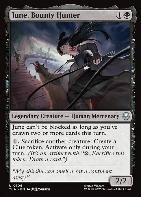 Avatar: The Last Airbender - 106 - June, Bounty Hunter - Uncommon - B - Non-foil