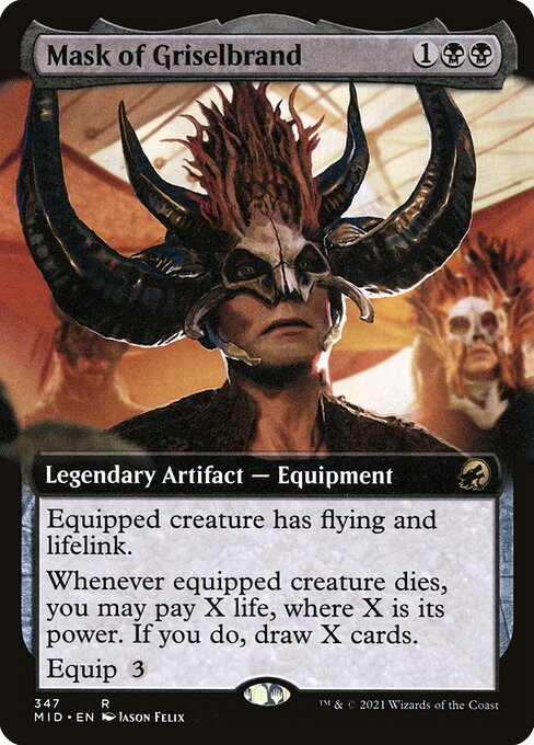 Innistrad: Midnight Hunt - 347 - Mask of Griselbrand - Rare - B - Non-foil