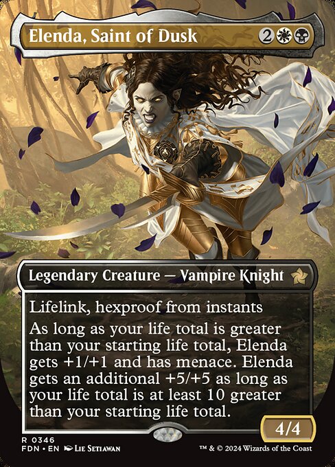 Foundations - 346 - Elenda, Saint of Dusk - Rare - WB - Non-foil