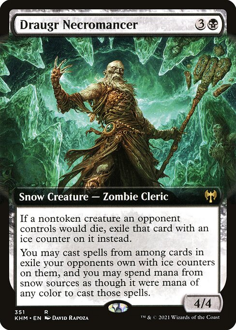 Kaldheim - 351 - Draugr Necromancer - Rare - B - Foil