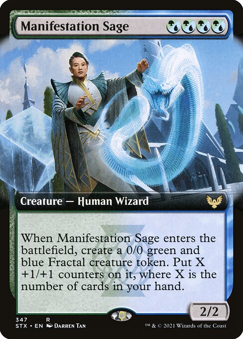 Strixhaven: School of Mages - 347 - Manifestation Sage - Rare - UG - Non-foil