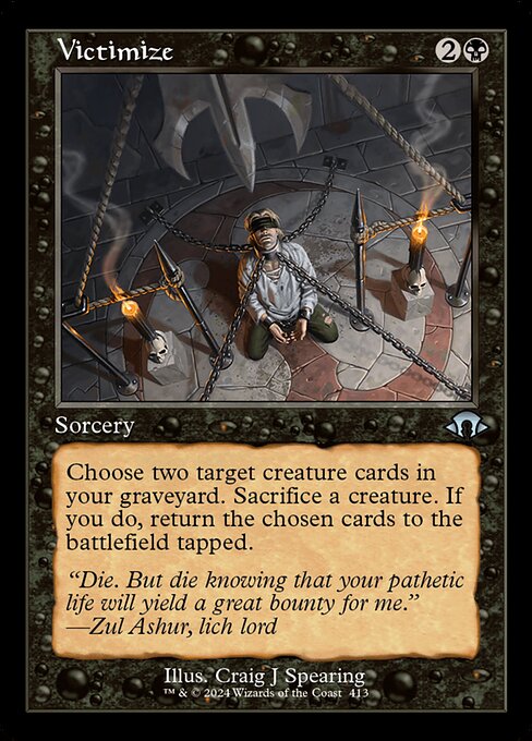 Modern Horizons 3 - 413 - Victimize - Uncommon - B - Foil