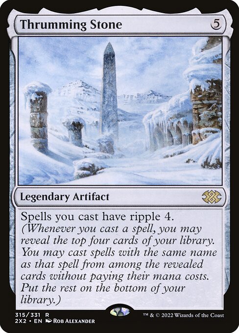 Double Masters 2022 - 315 - Thrumming Stone - Rare - C - Non-foil