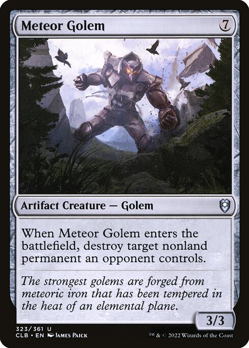Commander Legends: Battle for Baldur's Gate - 323 - Meteor Golem - Uncommon - C - Non-foil