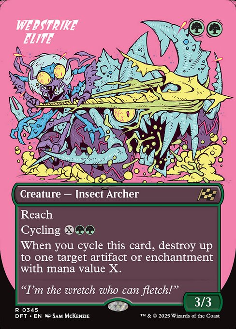 Aetherdrift - 345 - Webstrike Elite - Rare - G - Non-foil