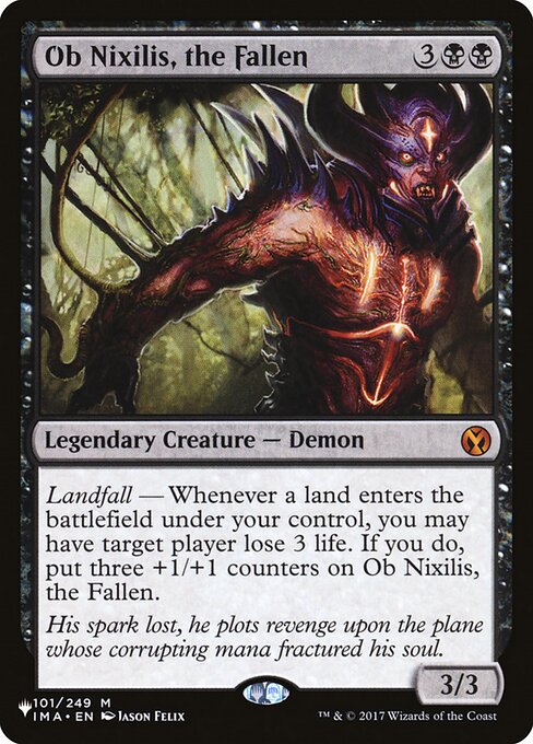 The List - IMA-101 - Ob Nixilis, the Fallen - Mythic - B - Non-foil