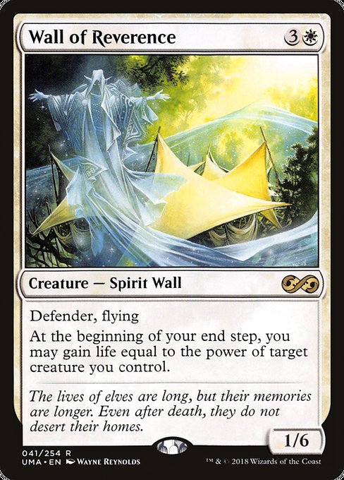 Ultimate Masters - 41 - Wall of Reverence - Rare - W - Non-foil