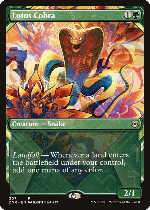 Zendikar Rising - 307 - Lotus Cobra - Rare - G - Non-foil