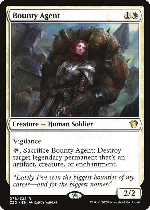 Commander 2020 - 78 - Bounty Agent - Rare - W - Non-foil