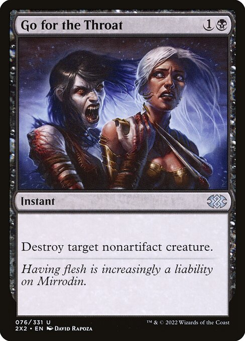 Double Masters 2022 - 76 - Go for the Throat - Uncommon - B - Non-foil