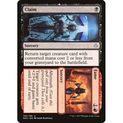 Hour of Devastation - 150 - Claim // Fame - Uncommon - BR - Non-foil