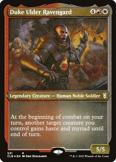 Commander Legends: Battle for Baldur's Gate - 531 - Duke Ulder Ravengard - Rare - WR - Non-foil
