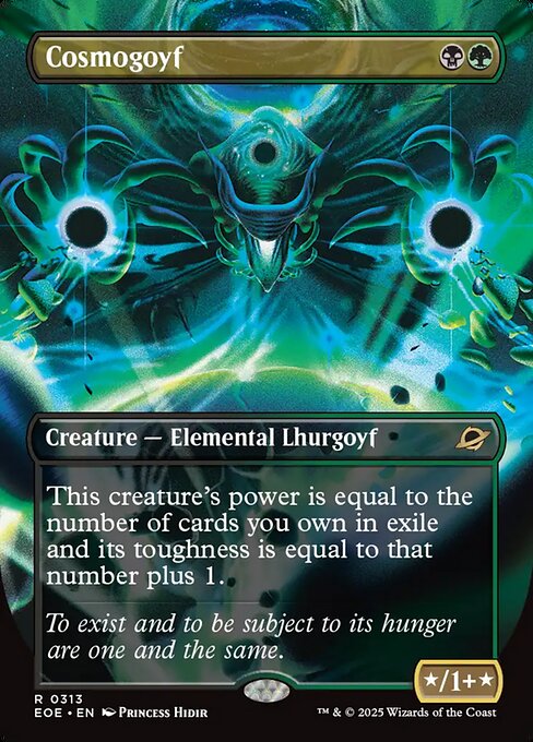 Edge of Eternities - 313 - Cosmogoyf - Rare - BG - Foil