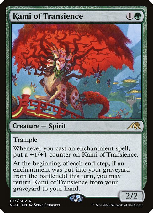 Kamigawa: Neon Dynasty Promos - 197p - Kami of Transience - Rare - G - Non-foil - Promo