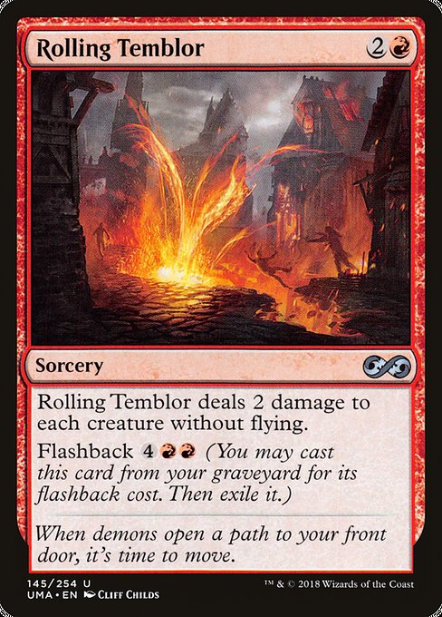 Ultimate Masters - 145 - Rolling Temblor - Uncommon - R - Non-foil