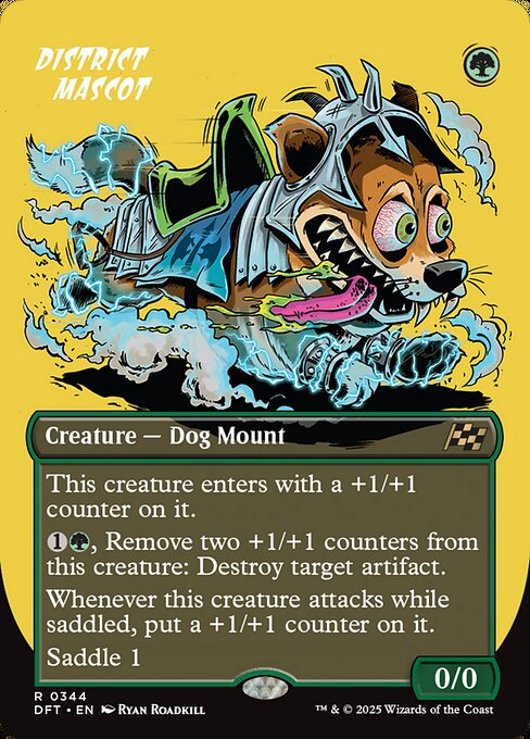 Aetherdrift - 344 - District Mascot - Rare - G - Foil