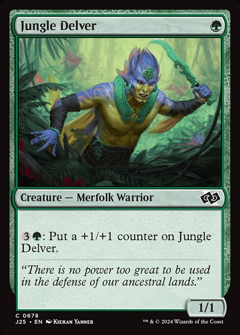 Foundations Jumpstart - 678 - Jungle Delver - Common - G - Non-foil