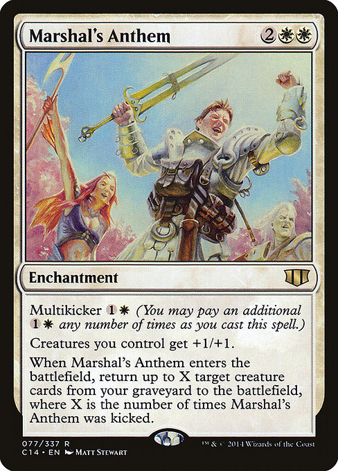 Commander 2014 - 77 - Marshal's Anthem - Rare - W - Non-foil