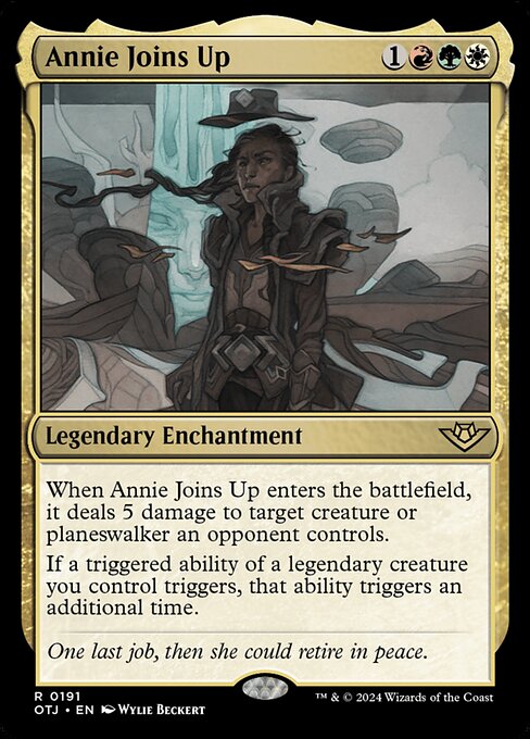 Outlaws of Thunder Junction - 191 - Annie Joins Up - Rare - Multi - Non-foil