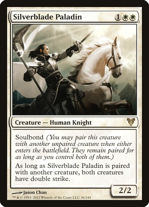 Avacyn Restored - 36 - Silverblade Paladin - Rare - W - Non-foil