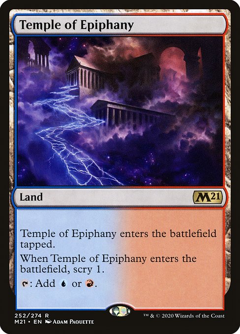 Core Set 2021 - 252 - Temple of Epiphany - Rare - C - Foil