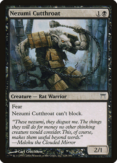 Champions of Kamigawa - 128 - Nezumi Cutthroat - Common - B - Non-foil