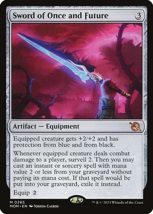March of the Machine - 265 - Sword of Once and Future - Mythic - C - Non-foil