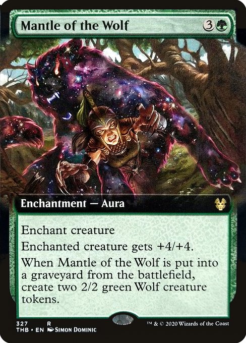 Theros Beyond Death - 327 - Mantle of the Wolf - Rare - G - Non-foil