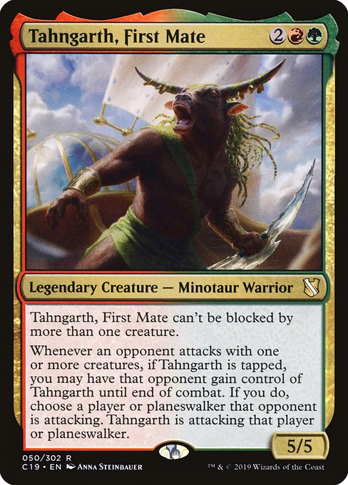 Commander 2019 - 50 - Tahngarth, First Mate - Rare - RG - Non-foil