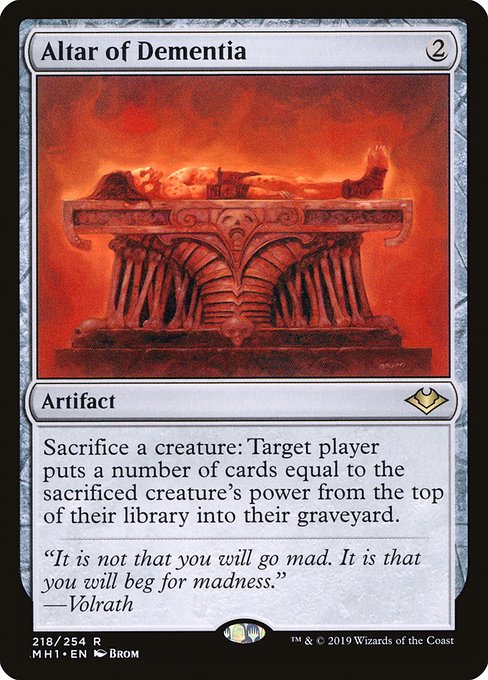 Modern Horizons - 218 - Altar of Dementia - Rare - C - Non-foil