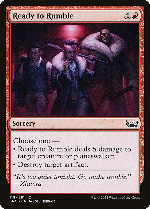 Streets of New Capenna - 119 - Ready to Rumble - Common - R - Non-foil
