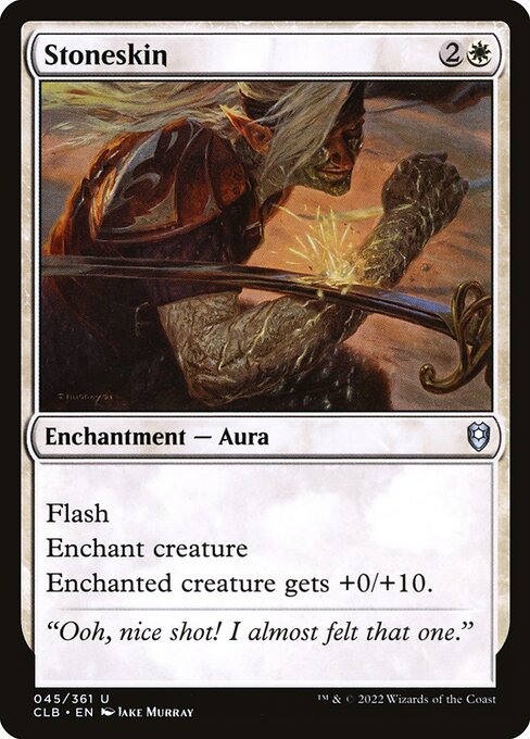 Commander Legends: Battle for Baldur's Gate - 45 - Stoneskin - Uncommon - W - Non-foil