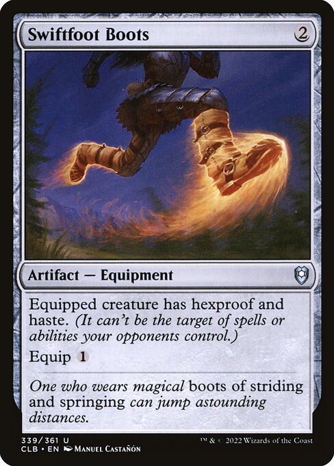 Commander Legends: Battle for Baldur's Gate - 339 - Swiftfoot Boots - Uncommon - C - Non-foil