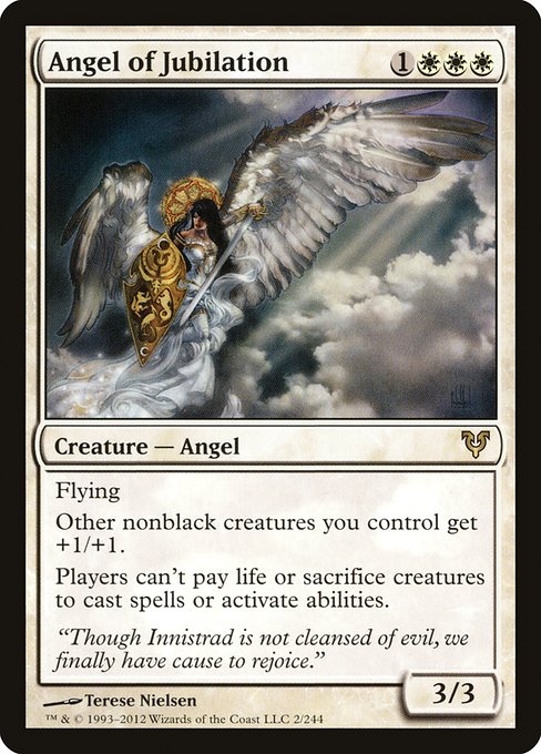 Avacyn Restored - 2 - Angel of Jubilation - Rare - W - Non-foil