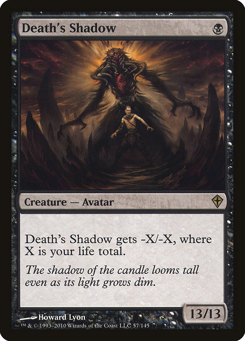 Worldwake - 57 - Death's Shadow - Rare - B - Non-foil